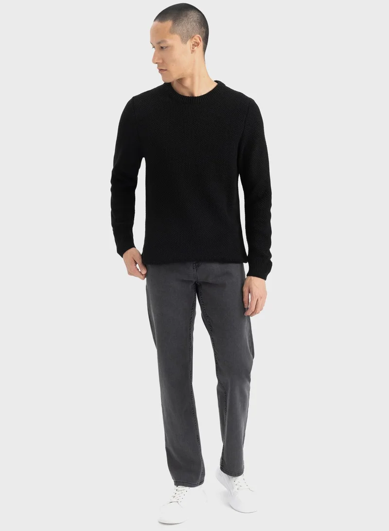 DeFacto Crew Neck Knitted Sweater