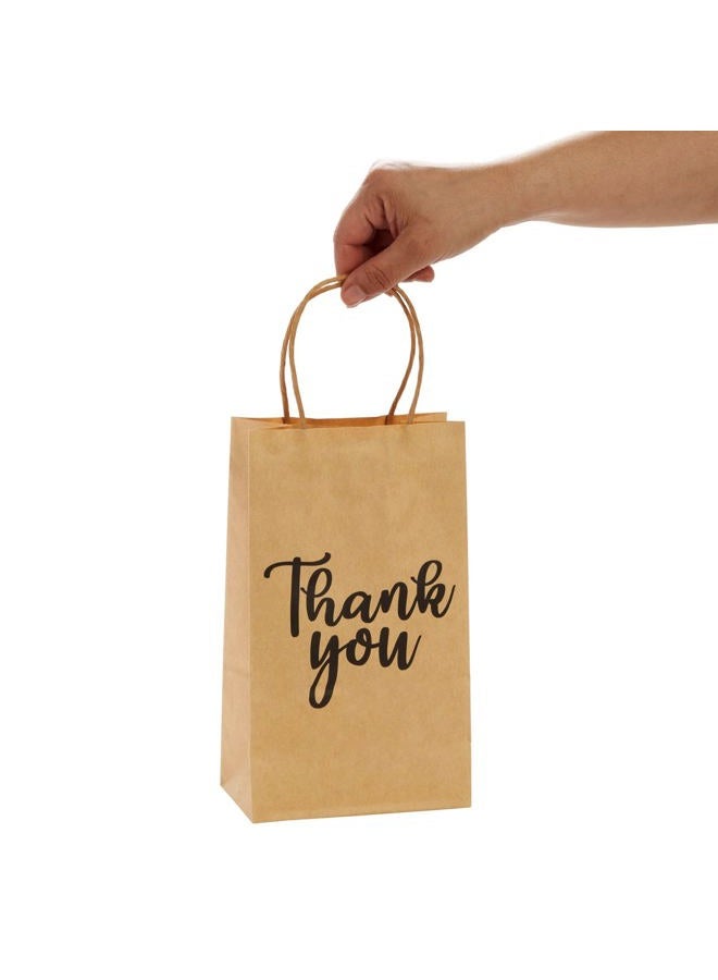 Sparkle and Bash 100-Pack of Thank You Party Favour Kraft Bags (23 x 14 x 8 cm) - Image 5