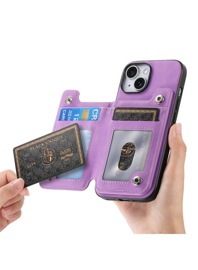 Zaboon Case For iPhone 11 Pro Retro MagSafe Zipper Wallet Card Bag Back Phone Case - Image 4