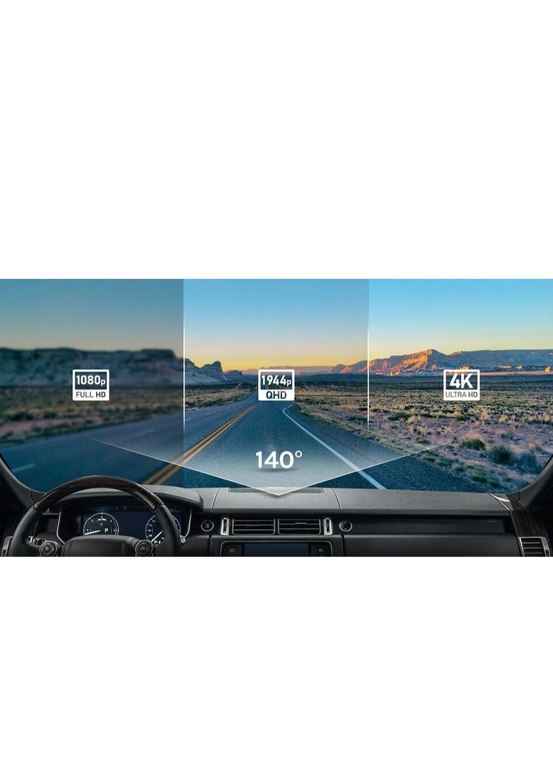 70mai True 4K Dash Cam A800S with Sony IMX415, Built in GPS, Super Night Vision, 3'' IPS LCD, Parking Mode, ADAS, Loop Recording, iOS/Android App Control