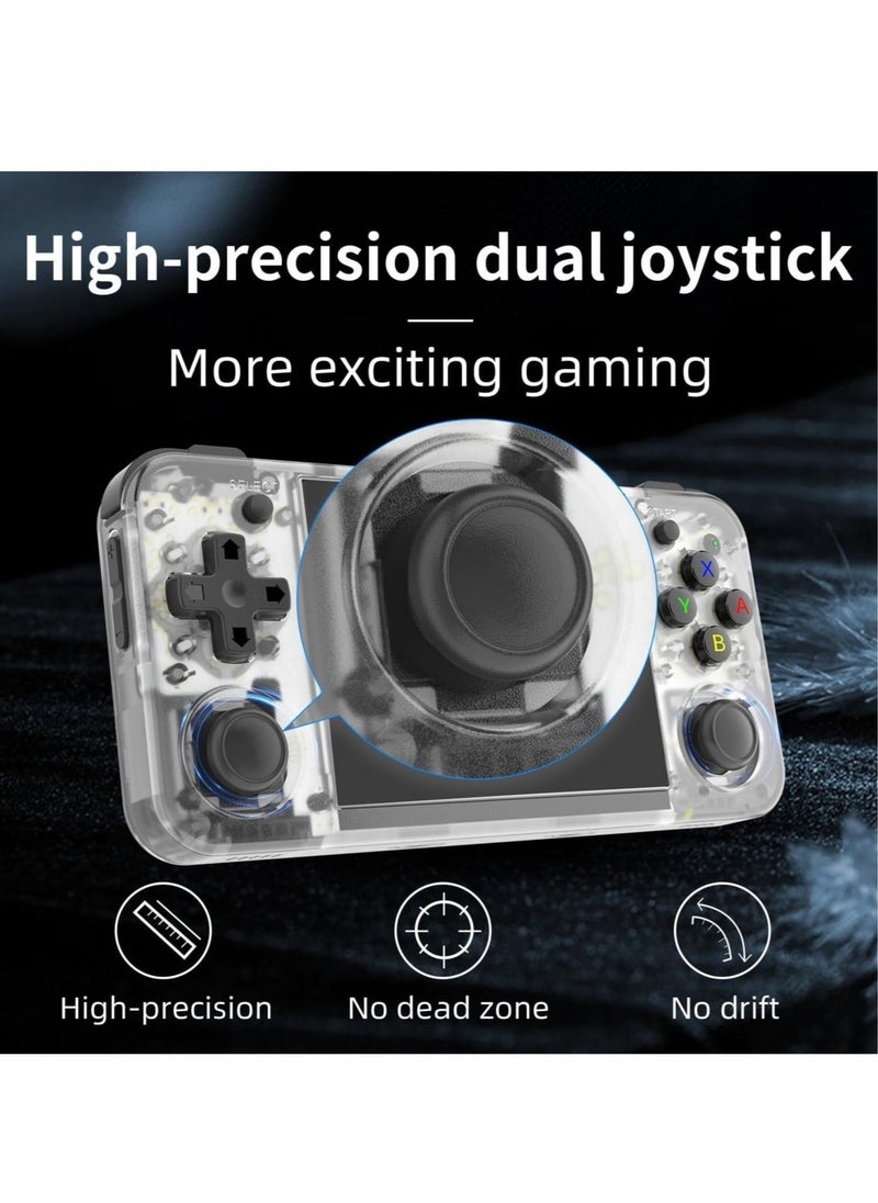 ANBERNIC  - RG35XX H Retro Handheld Game Console, 3.5 Inch IPS Screen Linux System Built-in 64G TF Card 5528 Games Support HDMI TV Output 5G WiFi Bluetooth 4.2 (White) - Image 1