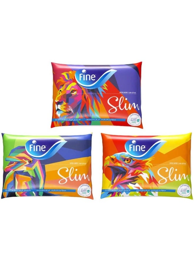 Facial tissue pack of 120 tissues - Multiple colors