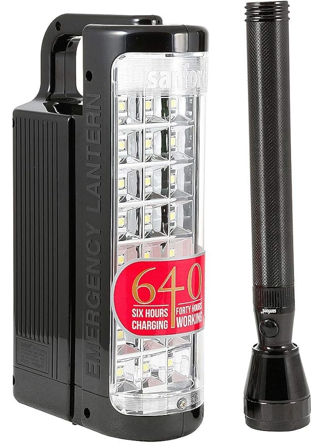 erorex Sanford 2 In 1 Combo Emergency Lantern And Flash Light Sf5840Sec Bs - Image 2