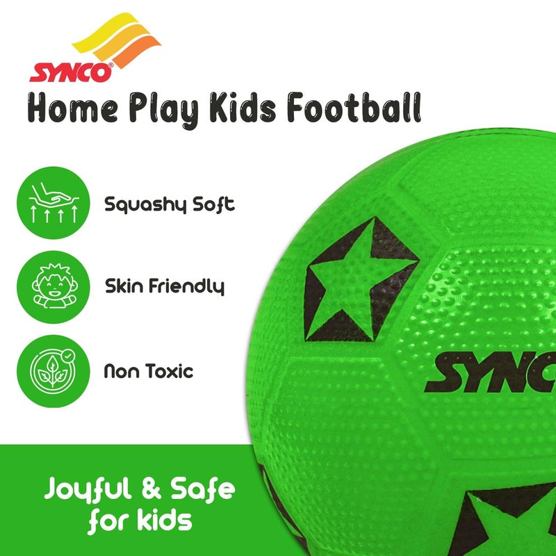 synco Home Play Football | Beach Balls | Suitable for Kids Aged 2-5 | Soft Toy Ball, Size-3 - Image 4