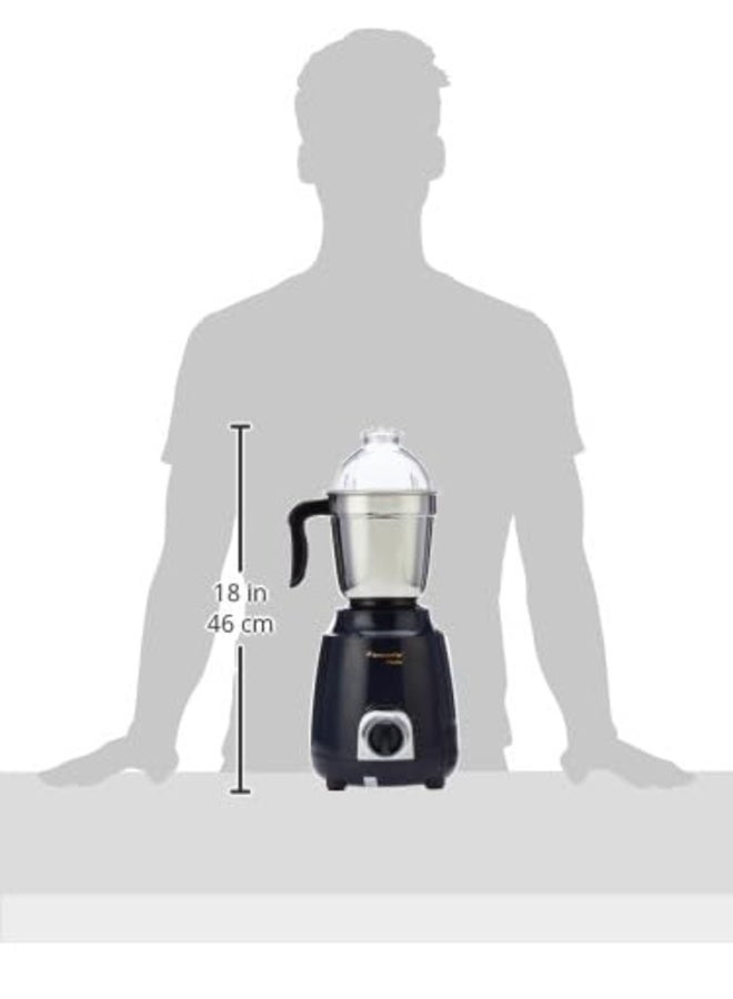 باترفلاي Butterfly Pestle 750W Mixer Grinder with 4 Jars | 3 Stainless Steel Jars & 1 Juicer | ABS Body | Heavy Duty Motor | 2 Years Manufacturer's Warranty | Ink Blue - Image 2
