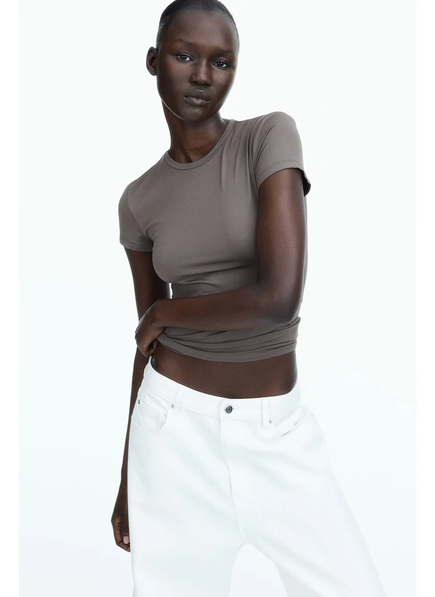 اتش اند ام Fitted Microfibre T-Shirt