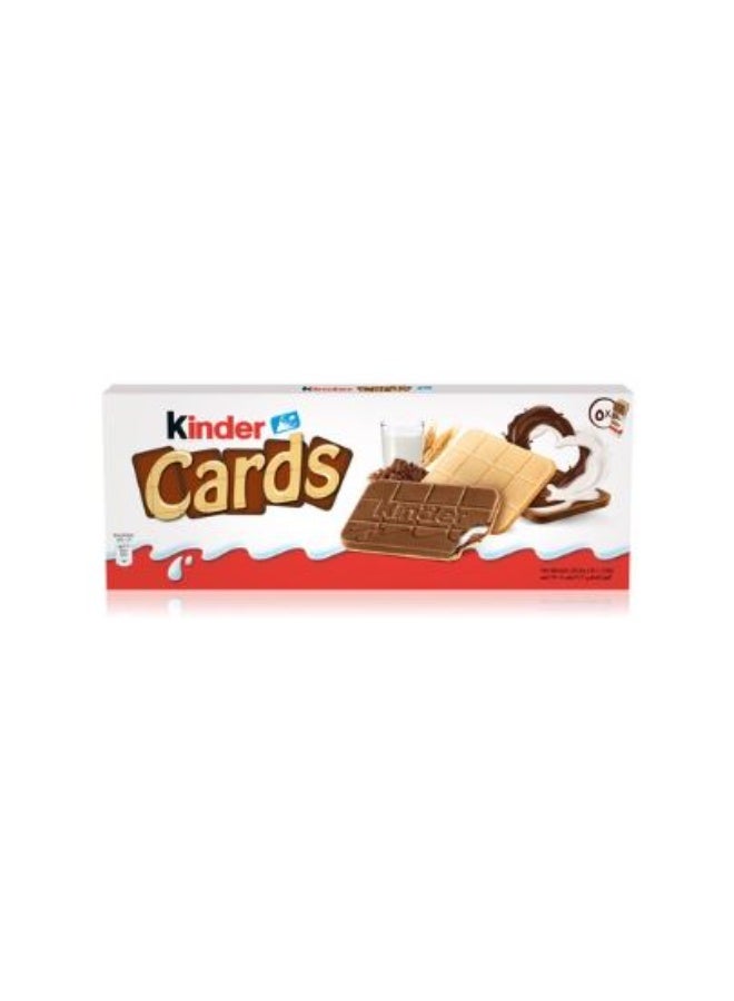 Kinder Cards Milk & Cocoa Sandwich Biscuits - 5 x 25.6 Gram