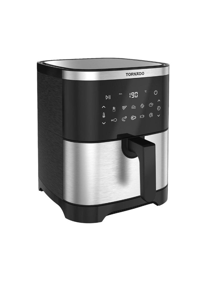 تورنيدو قلاية هوائية 8 لتر 1800 واط، شاشة لمس، استانليس وأسود، TFE-A1808TS1A - Image 2