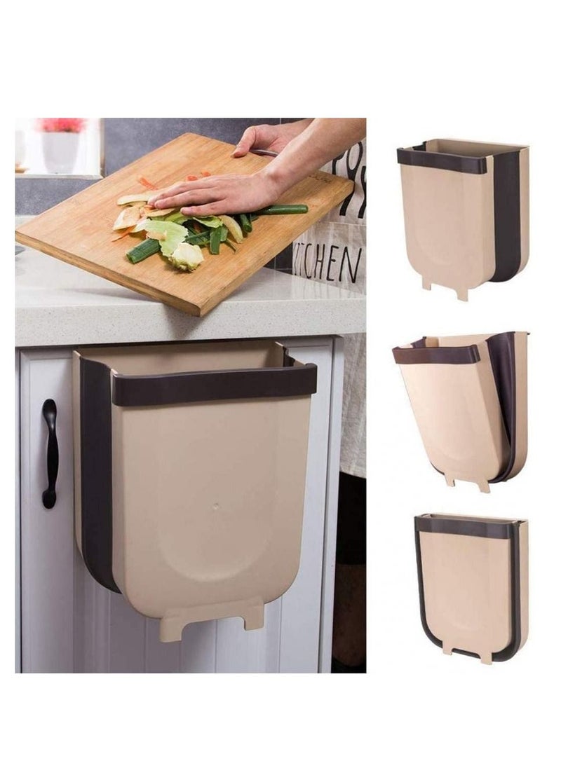 Alissa Hanging Trash Can,Over The Cabinet Garbage Bin,Collapsible Foldable Door Waste Container Home Car Office  - Image 2