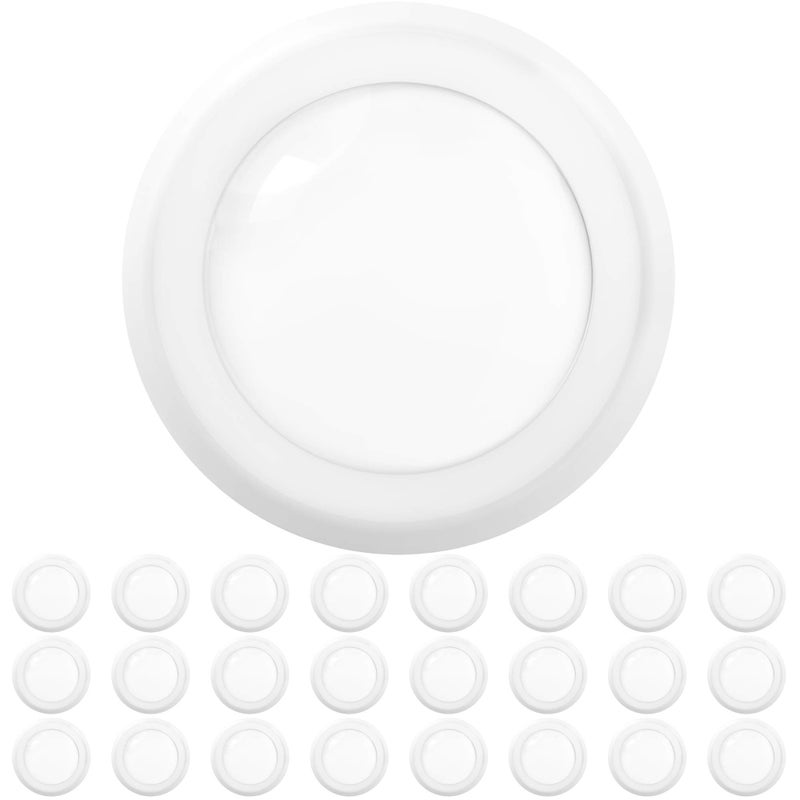Sunco Lighting Sunco 24 Pack LED Disc Lights Ceiling 6 Inch, Flush Mount Disk Light, Recessed Can Lighting, 1050 LM, 15W (75W Equivalent), 6000K Daylight Deluxe, Dimmable, Damp Rated ETL. - Image 1
