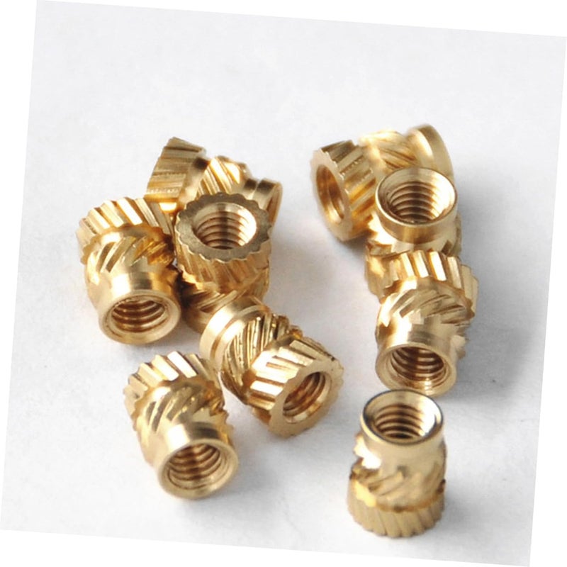 100pcs M3 Brass Threaded Knurled Heat Resistant Insert Nuts for 3D Printer Embedment, Hot Melt Heat Set Nut Inserts for Industrial Fastening Applications - Image 3