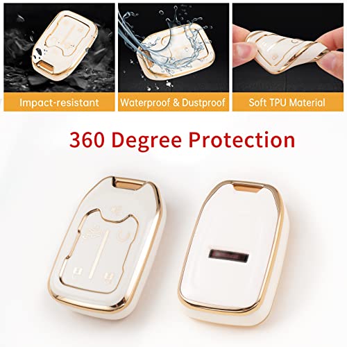 Gematay for GMC Key Fob Cover, Key Case Compatible with 2019 2020 2021 2022 2023 2024 2025 2026 Chevy Silverado GMC Sierra 1500 2500HD 3500HD Terrain Acadia Smart Key Protector Shell 5 Button - Image 3