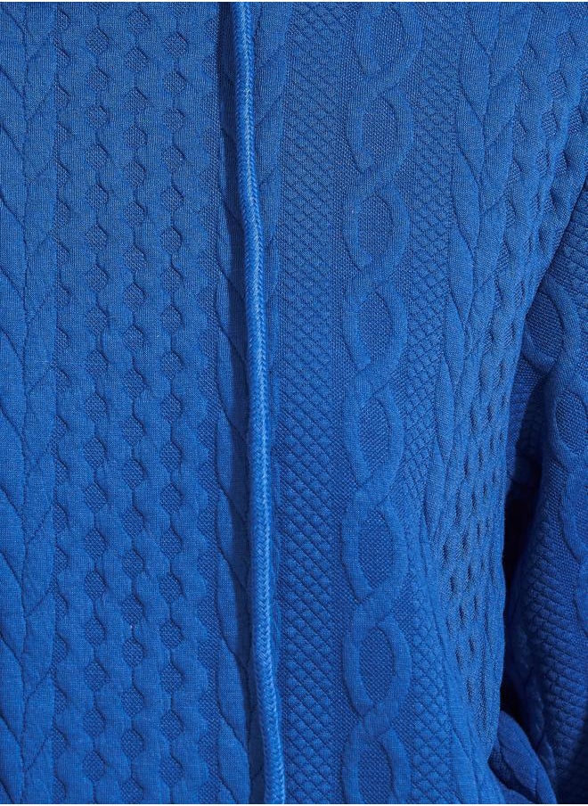 Styli - Oversized Regular Length Textured Hoodie - Image 1