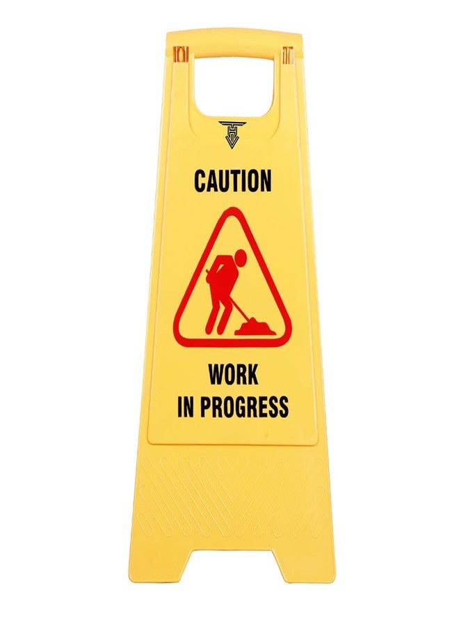 TARGET HYGIENE Caution Sign Board Working in Progress Cleaning in Progress, Medium Size -Yellow (Combo of 2 Pc Sign Board) - Image 4