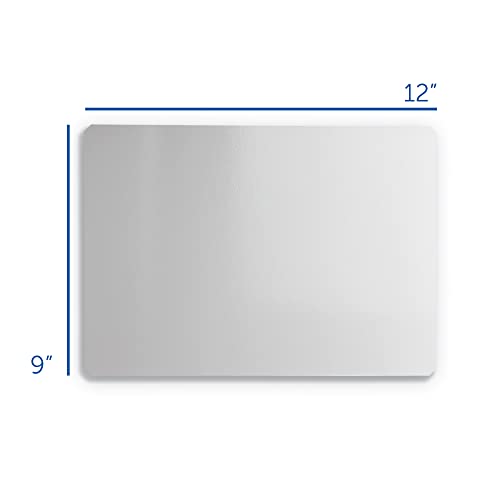 Flipside Products 9" x 12" Dry Erase White Boards, Nipped Corners, Classroom Pack, Single-Sided Lapboard For Class, Reusable For Group Participation - 12 Pack - Image 2