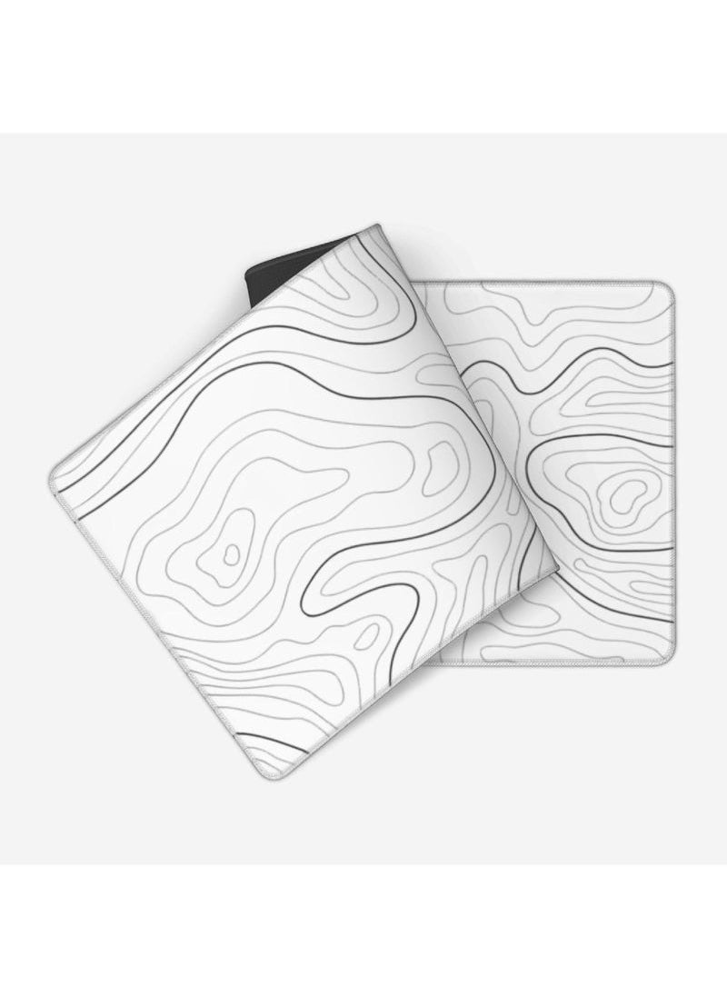 URBBKING - Gaming Laptop Mouse Pad Topographic Gaming Mouse Pad Big Desk Pads PC Keyboard Non-Slip 800 * 300 * 3mm Thick Rubber Table Mat Mouse Pads - Image 1