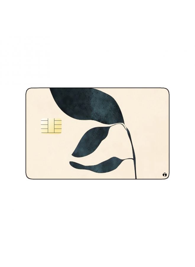 RKN PRINTED BANK CARD STICKER Beautiful Tree Leaves Drawing - Image 2