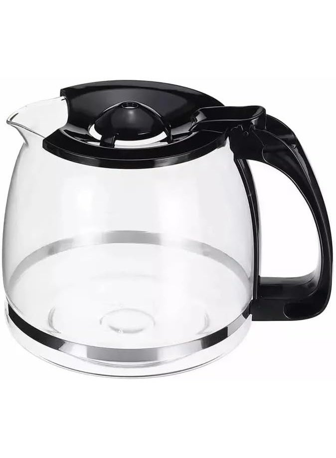 DLC Coffee Machine Jug, Carafes, Coffee Machine Pot Replacement, 1200ml Capacity, Black - Image 2