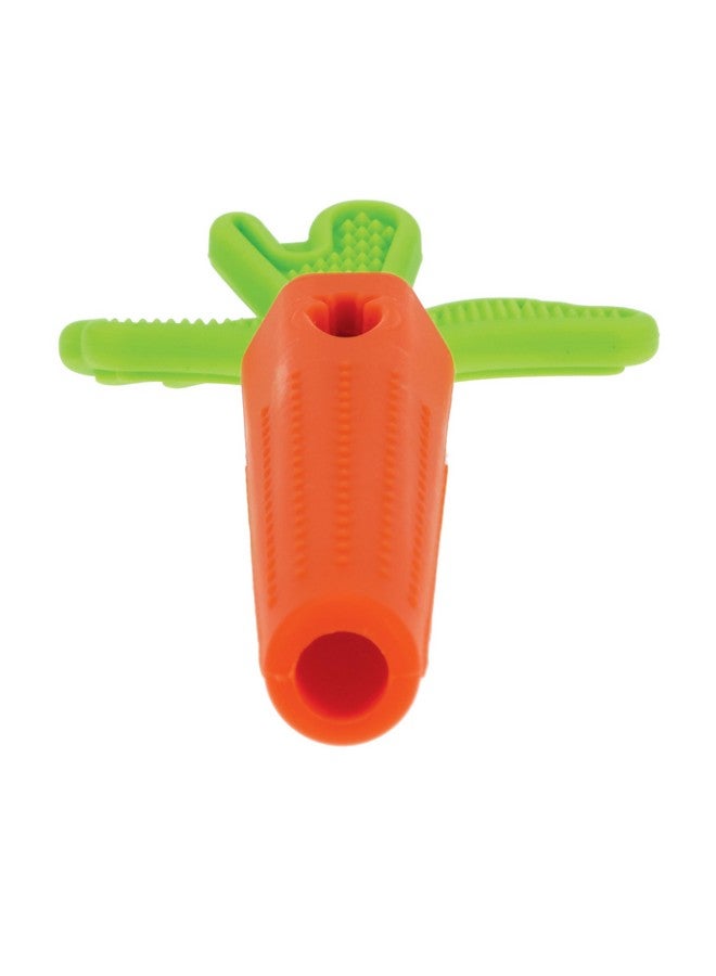 Nuby Silicone Carrot Tube Teether - Baby Teething Toy - Massaging Bristles For Sore Gums - 3+ Months - Image 4