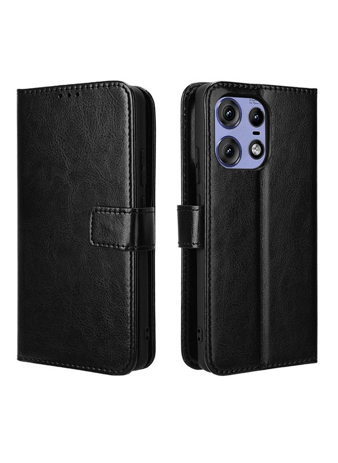 Generic - Phone Case for Motorola Edge 50 Pro 5G PU Leather Magnetic Business Phone Case Stylish Flip Cover with Card Slot and Stand for Motorola Edge 50 Pro 5G - Image 1
