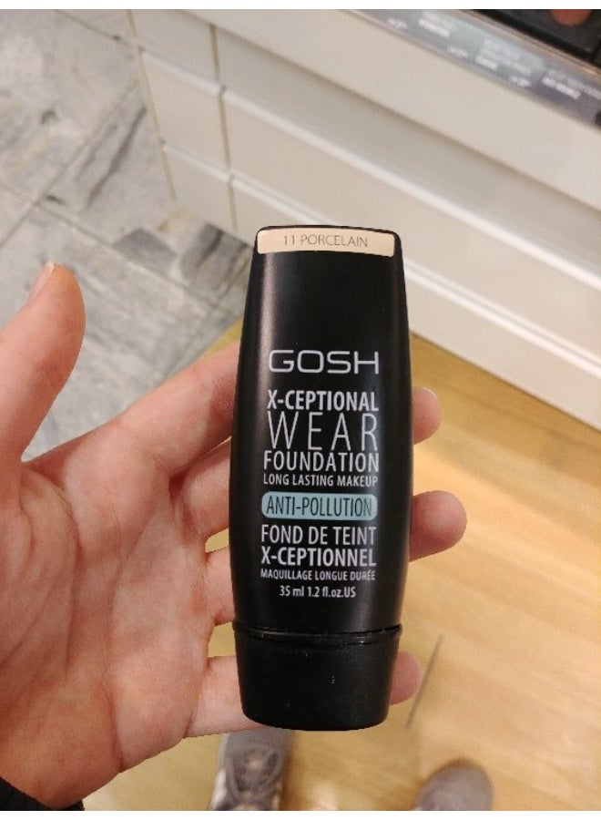 Gosh X-Ceptional Wear Foundation 11 Porcelain 30ml - Image 2