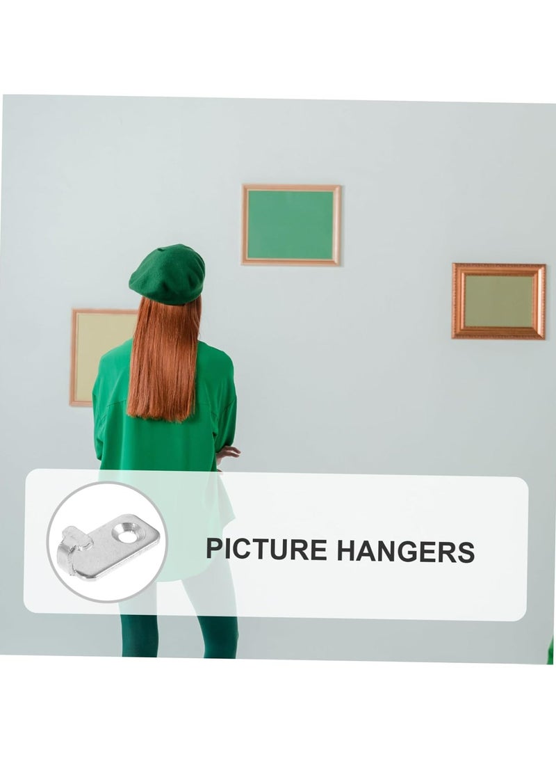 Oasisgalore 10 PCS Mini Stainless Steel Wall Hooks for Photos, Hats, and Artwork - Image 2