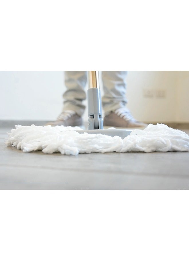 Foot Pedal Spin Mop With Bucket Stainless Steel Wringer Set And Free Microfibrer Refill White 40cm - pzsku/ZB2AE444B159C7D937F67Z/45/_/1695387827/7360ce39-bcc2-43c9-a7b6-835c9ea16361