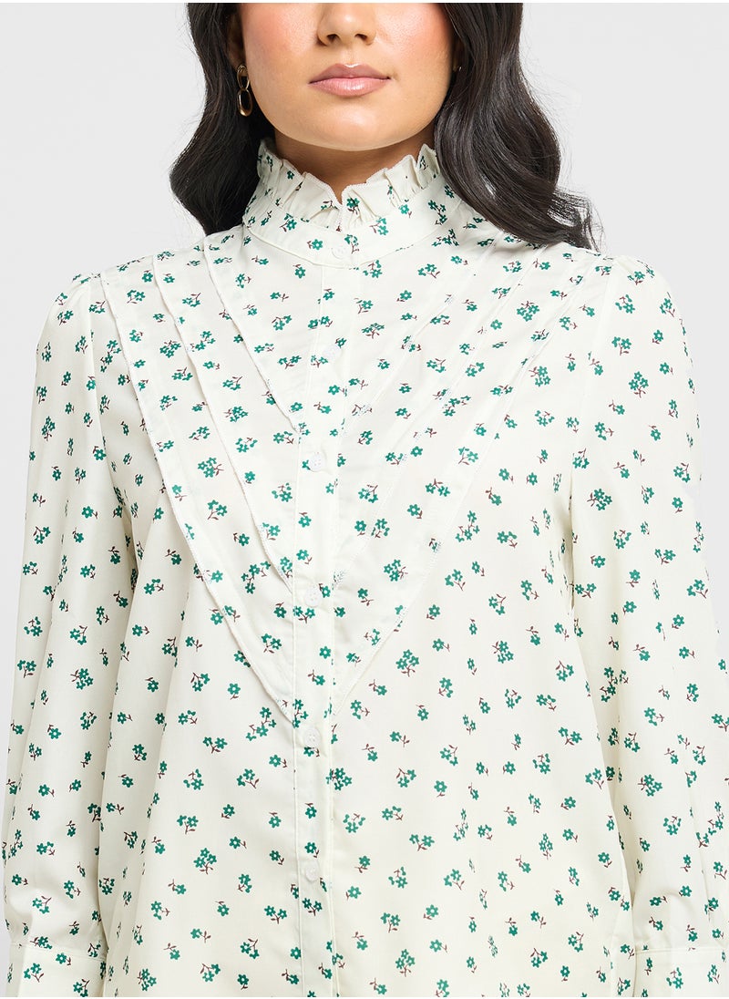 ELLA - Ditsy Print Top - Image 1