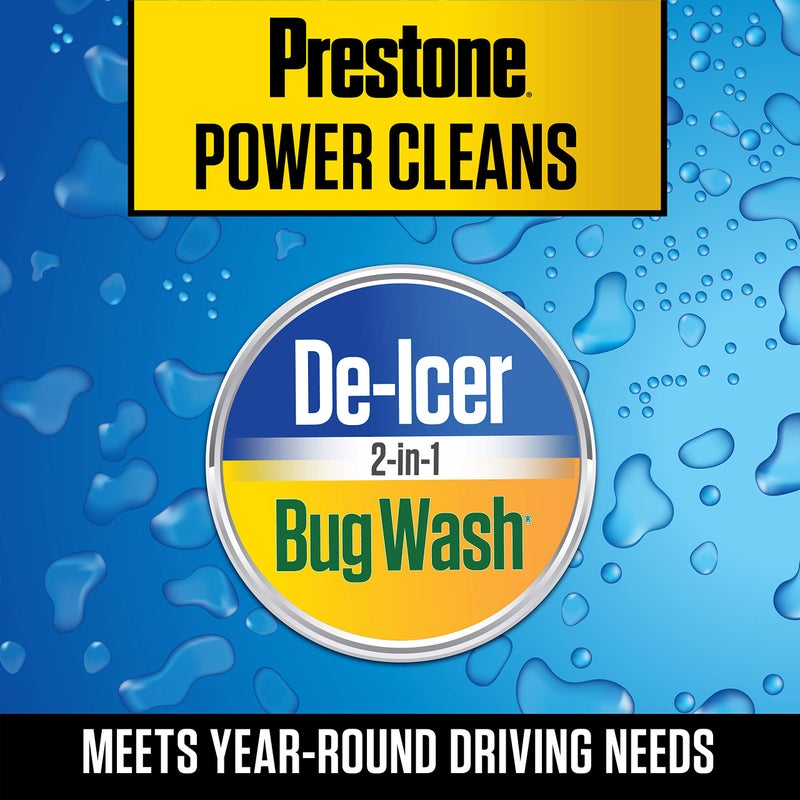 Prestone AS658 All Season 2-in-1 Windshield Washer Fluid, Year Round, De-Icer + Bugwash, 1 Gallon - Image 4