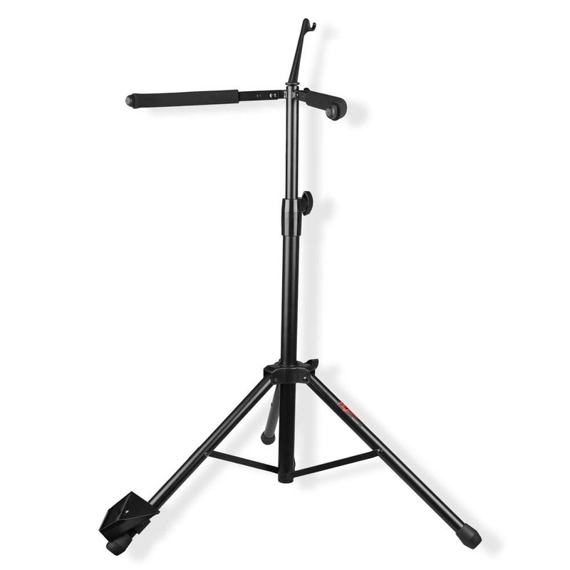 MrPower Adjustable Cello Stand with Bow Hook Foldable Tripod Support for 12 14 44 34 18 78 Full Size Floor Steel Holder for Home School Studio Churches Display Travel Performance