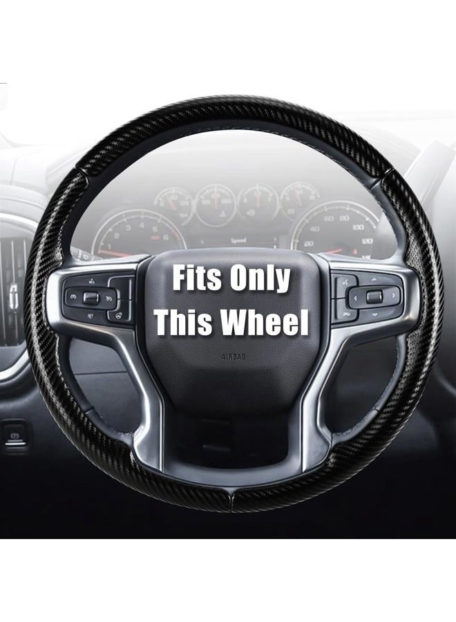 Aimato Customized Steering Wheel Cover for Chevy Silverado 1500 2019-2025/2500 3500 2020-2025/Blazer 2019-2025/Suburban Tahoe 2021-2024,Thin,Anti-Slip,Scratch-Resistant Car Accessory for Chevrolet - Image 1