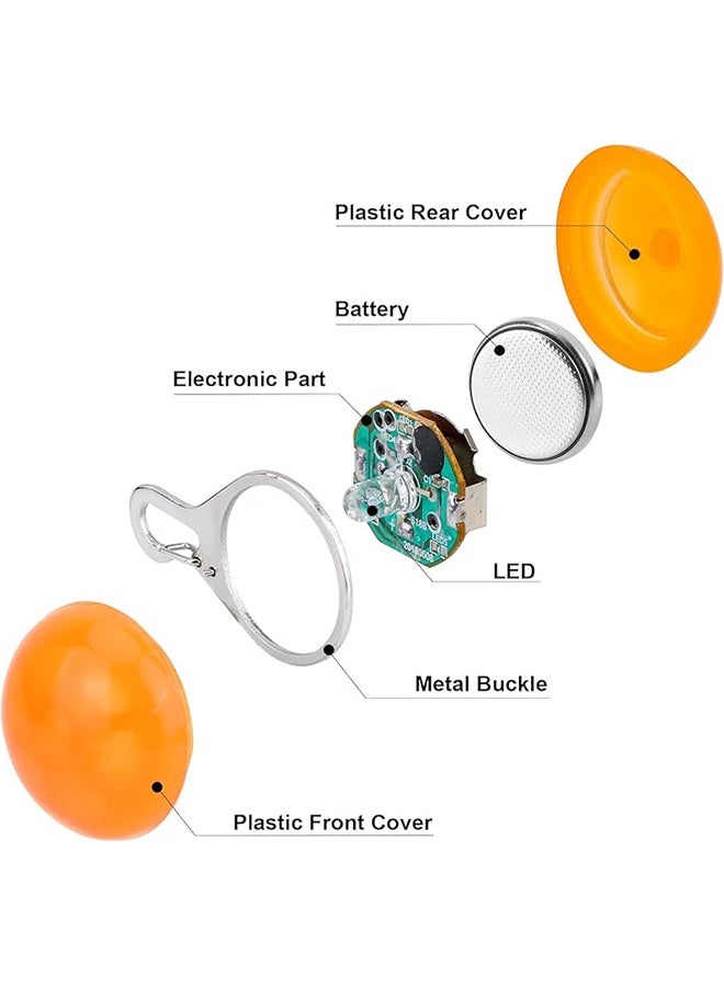 قطعتان من مصابيح LED لطوق الكلاب، علامة أطواق الكلاب المضيئة، ضوء علامة LED للكلاب بمشبك لطوق الكلاب، 3 أوضاع إضاءة للكلاب للمشي الليلي والتخييم - Image 4