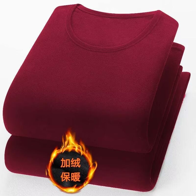 Men'S Double-Sided Brushed Thermal Base Layer Shirt Classic Versatile Warm Slim Comfortable Base T-Shirt - Image 3