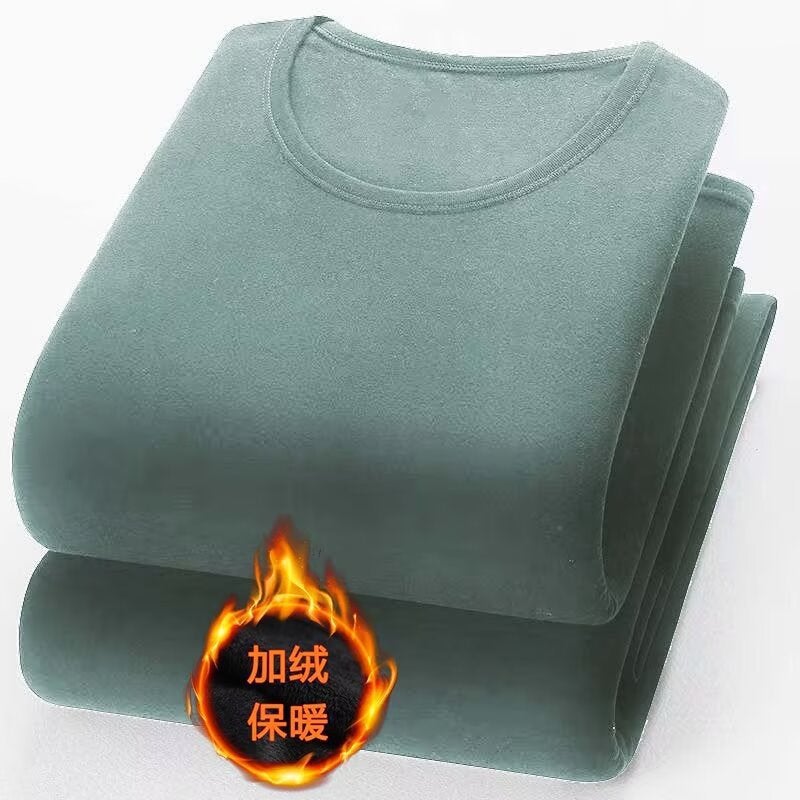 Men'S Double-Sided Brushed Thermal Base Layer Shirt Classic Versatile Warm Slim Comfortable Base T-Shirt - Image 4