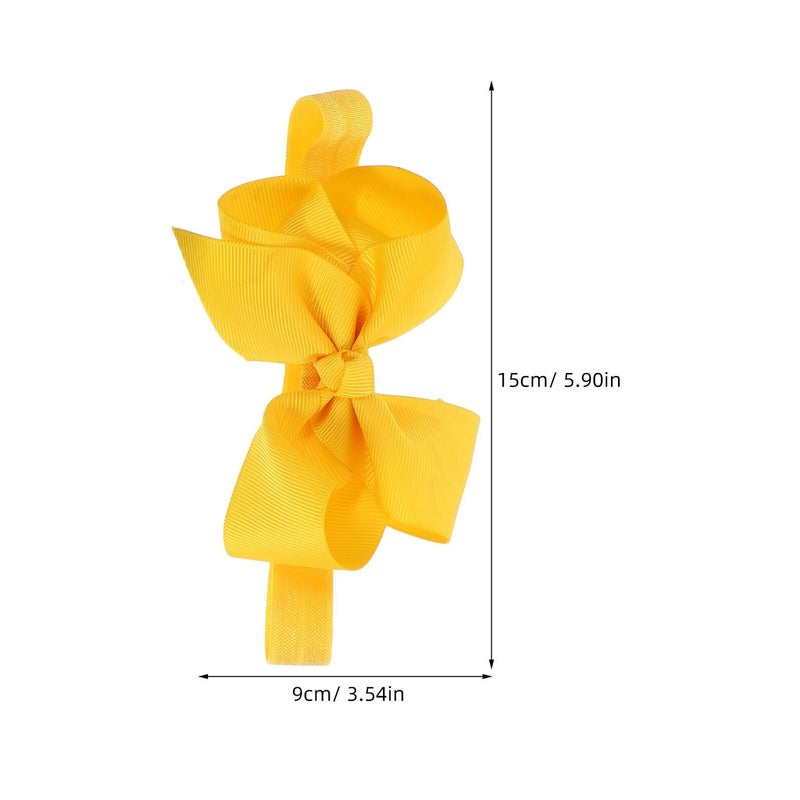 Infant Grosgrain Ribbon Hair Bows Cute Butterfly Knot Headbands Set 12pcs - Image 3