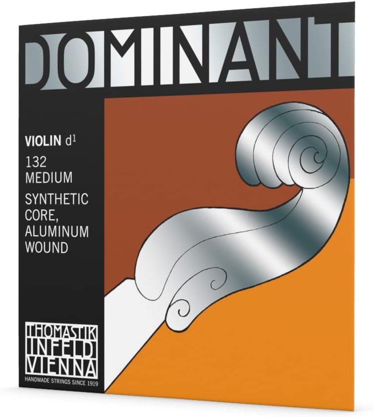 توماستيك-إنفيلد وتر فردي Thomastik لكمان 4/4 Dominant - وتر D قلب صناعي، ملفوف بالألمنيوم، متوسط - Image 1