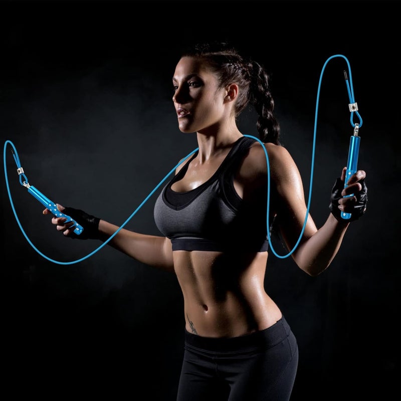 Wastou Jump Rope, Speed Jumping Rope for Training Fitness Exercise, Adjustable Adults Workout Skipping Rope for Men, Women, Kids, Girls - Image 5