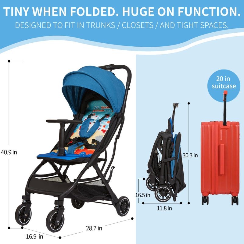 Cool Kids Umbrella Stroller for Baby, Portable Stroller with Automatic Folding Function Suitable for Walking, Shopping, and Amusement Parks - Image 5