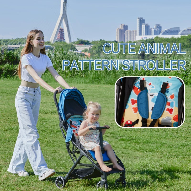 Cool Kids Umbrella Stroller for Baby, Portable Stroller with Automatic Folding Function Suitable for Walking, Shopping, and Amusement Parks - Image 2