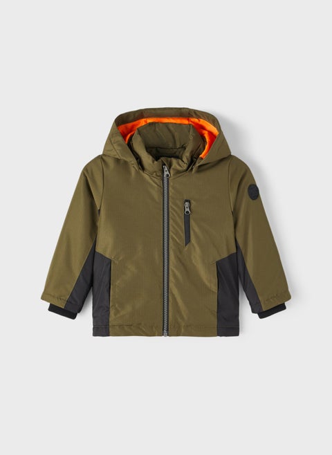 Name It Khaki Baby Coat Nmmmıkael Jacket Color Block Pb