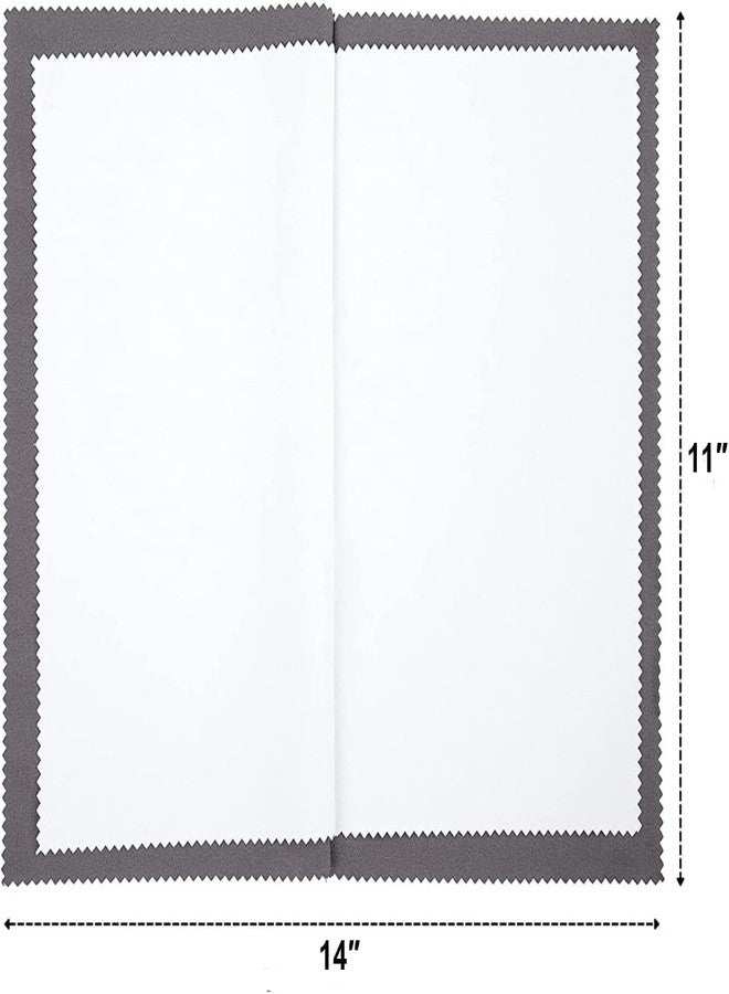 جارجود قطعة قماش تلميع الفضة من جارجود، قطعة قماش لتنظيف المجوهرات، مقاس كبير احترافي 11 بوصة × 14 بوصة، لتنظيف الذهب والفضة وغيرها، تحافظ على المجوهرات نظيفة ولامعة. - Image 5