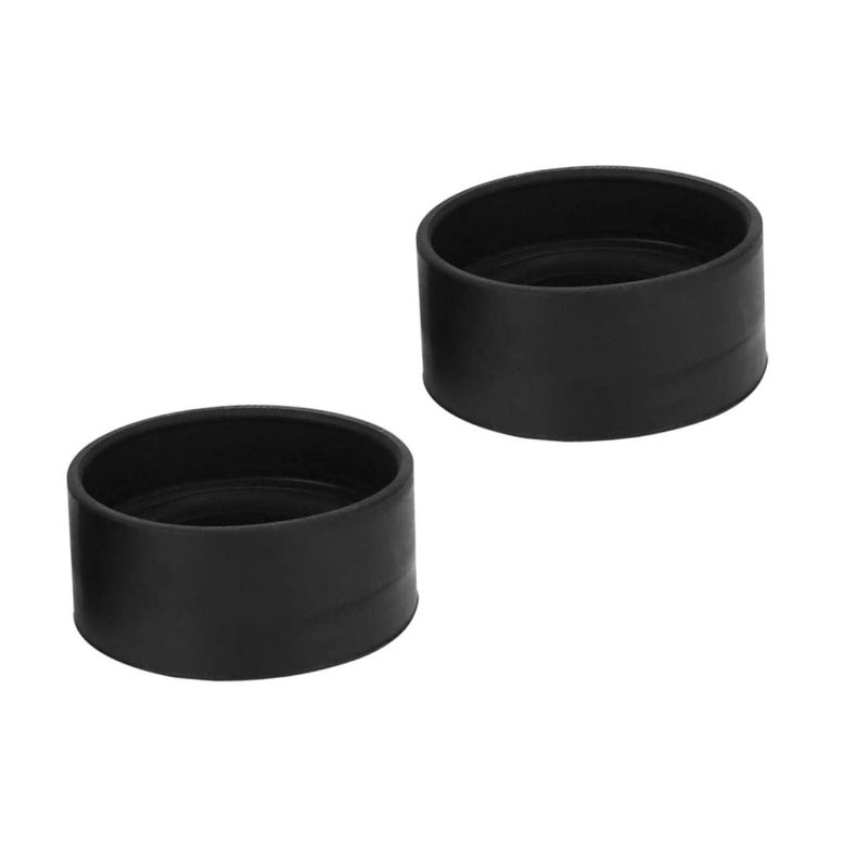 2Pcs Black Rubber Eyecups for Stereo Microscopes Enhanced Observation Eye Protectors - Image 2