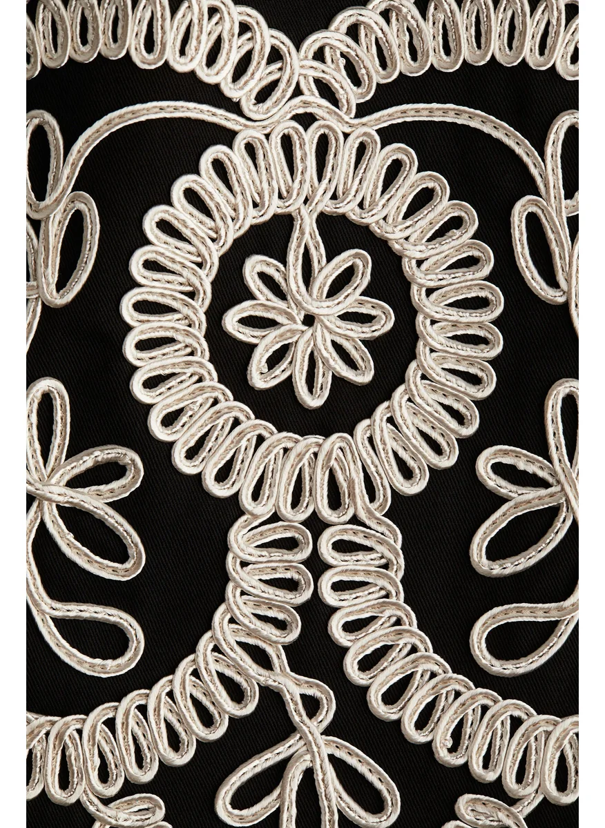 H&M Embroidered Shift Dress