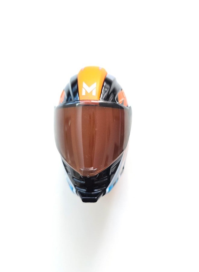 YaYplay MotoGP Helmet Metal Mini Figure, Die-Cast Transforming Action Figure, Poseable Racing Character with Helmet- Blue - Image 5