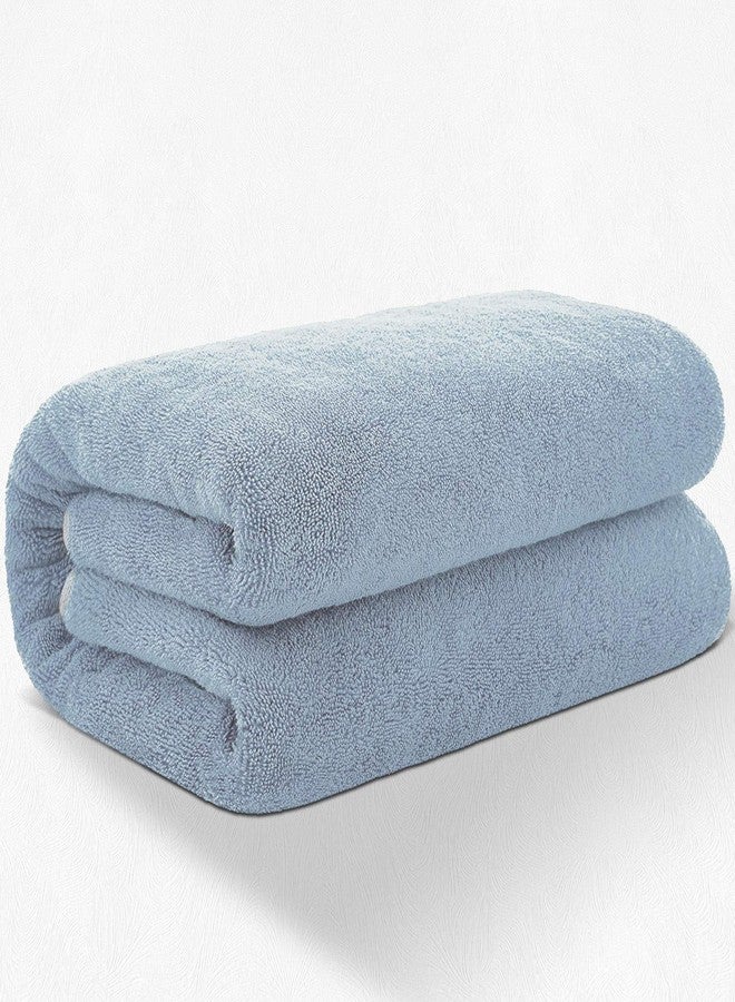 QUICK DRY Fluffy Bath Towel for Babies & Kids | Super Soft, High Absorbent Towel for Newborn & Toddlers - 70 CM x 90 CM (Light Blue) - Image 1