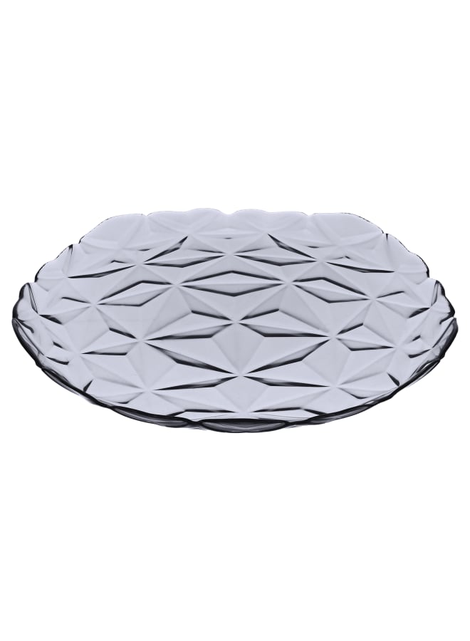 باساباتشي Estrella Glass Dinner Plate 6 Pieces -28cm - Grey grey 28cm - Image 2