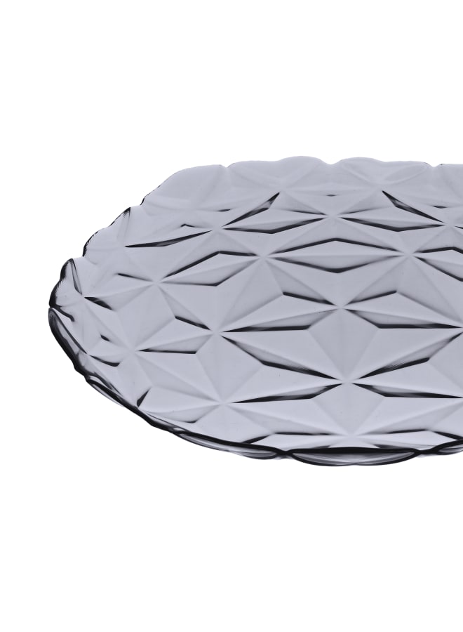 باساباتشي Estrella Glass Dinner Plate 6 Pieces -28cm - Grey grey 28cm - Image 4