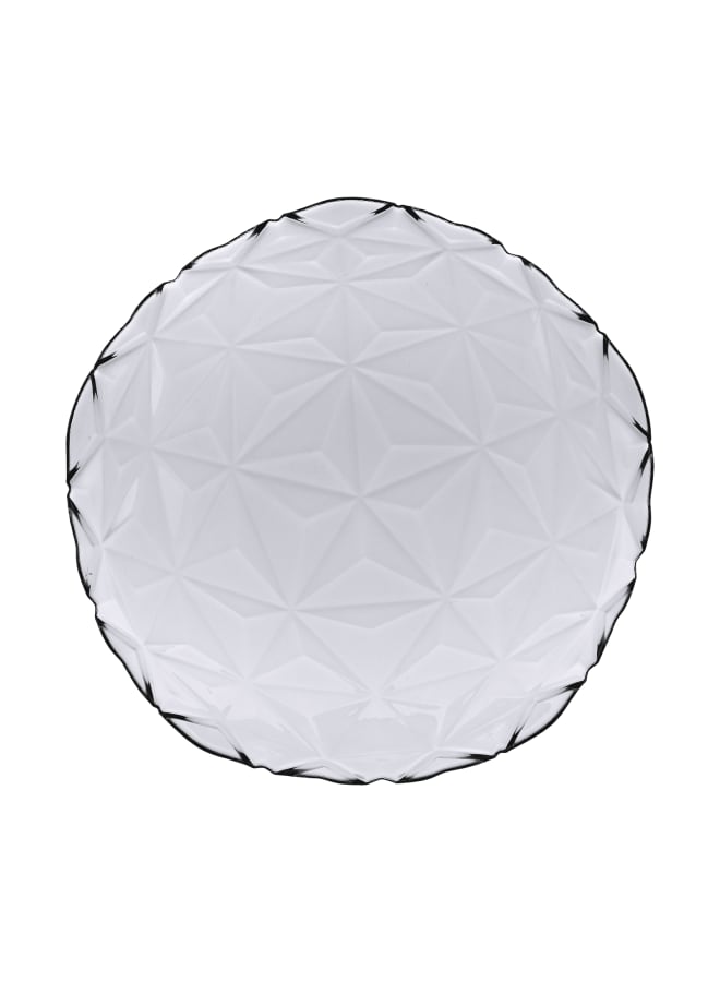 باساباتشي Estrella Glass Dinner Plate 6 Pieces -28cm - Grey grey 28cm - Image 3