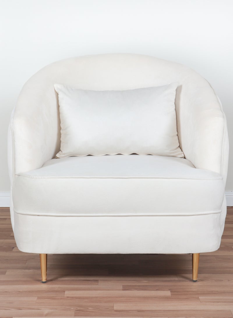 هوم فيو طقم لغرفه المعيشه أنيق مريح مع تصميم فاخر 5 قطع - 10 مقاعد - 2 كنبه 3 أفراد - كنبه فردين - 2 كرسى فرد أبيض - Image 4