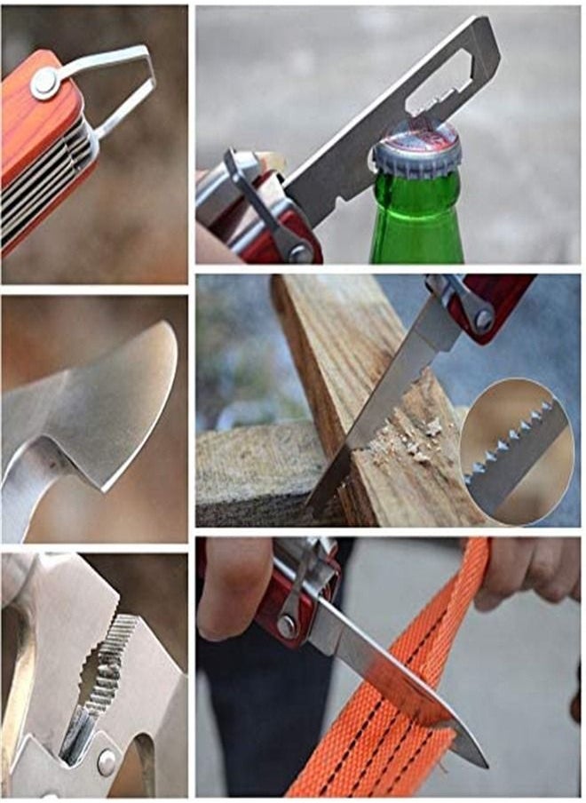 ORiTi Stainless Steel Hammer and Army Knife Multi Tool Set  - Image 4